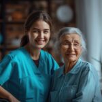 Sjuksyster med patient